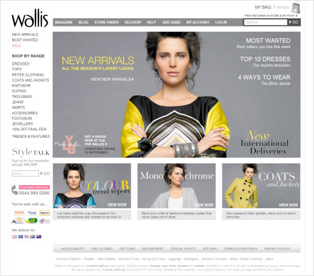 35 Inspirational Fashion Website Designs Wallis