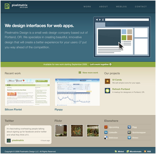 25 Examples of Web 2.0 and Traditional Design Rules Coming Together