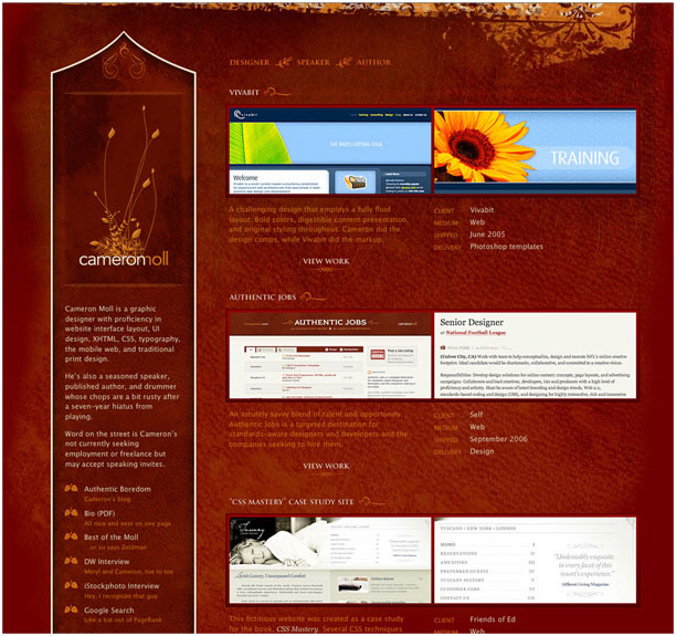 25 Examples of Web 2.0 and Traditional Design Rules Coming Together cameron moll