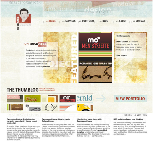 25 Examples of Web 2.0 and Traditional Design Rules Coming Together rockatee 1