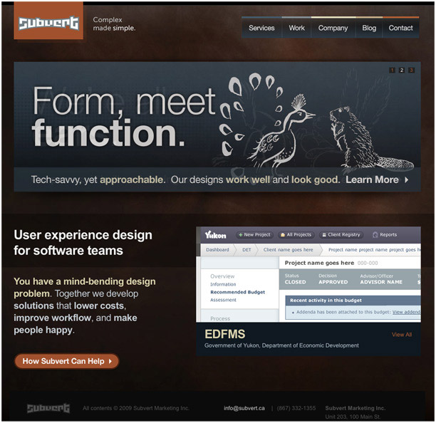 25 Examples of Web 2.0 and Traditional Design Rules Coming Together subvert