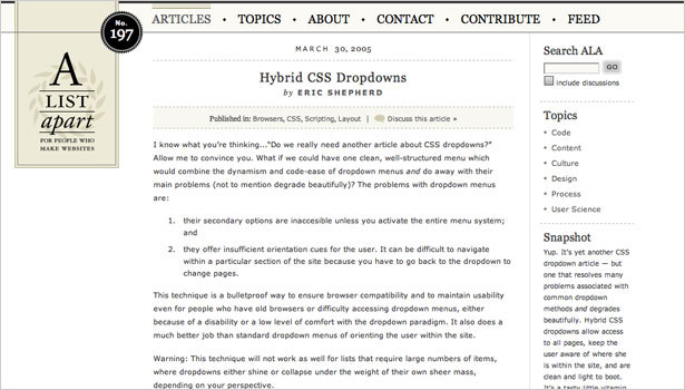 250+ Resources to Help You Become a CSS Expert hybridcssdropdowns