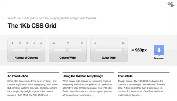 250+ Resources to Help You Become a CSS Expert the1kbcssgrid