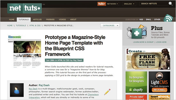 250+ Resources to Help You Become a CSS Expert prototypeamagazinestylehomepagetemplate