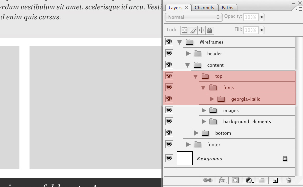 How to Effectively Organize your Photoshop Layers 2d