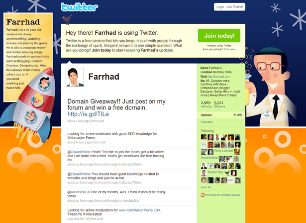100 Creative Twitter Backgrounds Featuring Illustration Twitter Background Image