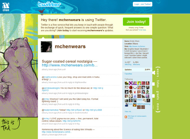 100 Creative Twitter Backgrounds Featuring Illustration Twitter Background Image