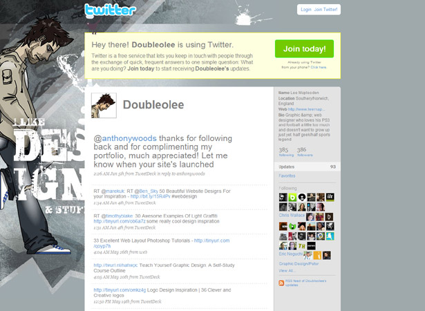 100 Creative Twitter Backgrounds Featuring Illustration Twitter Background Image