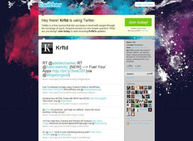 100 Creative Twitter Backgrounds Featuring Illustration Twitter Background Image