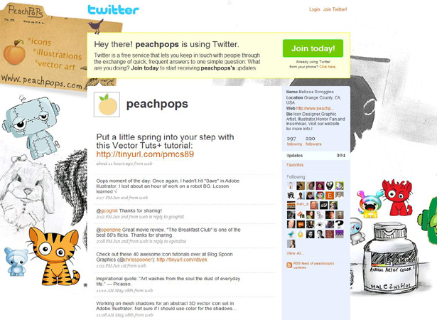 100 Creative Twitter Backgrounds Featuring Illustration Twitter Background Image