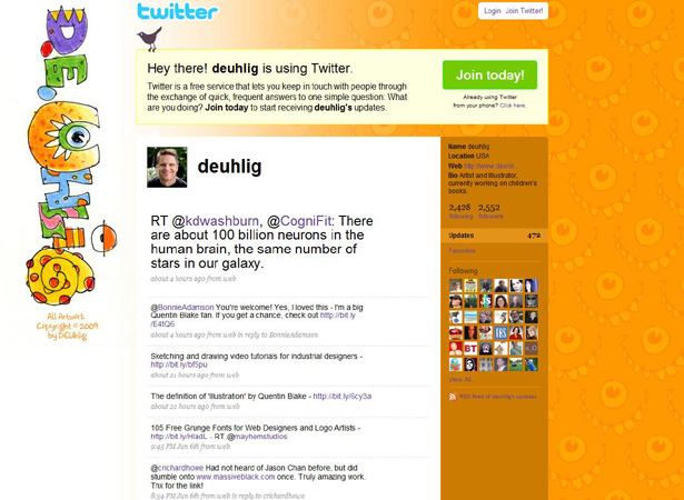 100 Creative Twitter Backgrounds Featuring Illustration Twitter Background Image