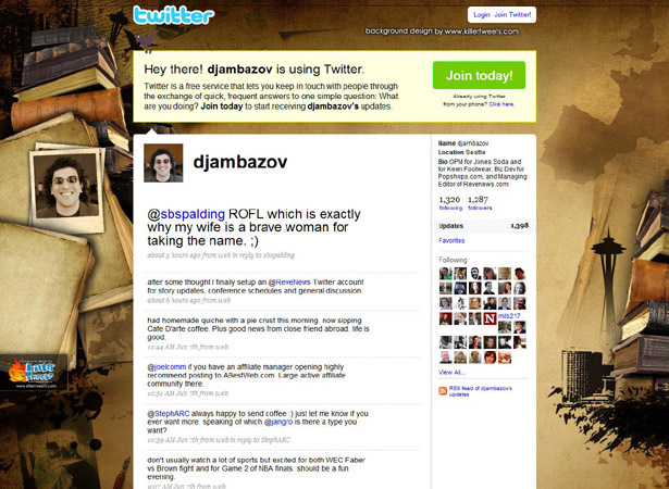 100 Creative Twitter Backgrounds Featuring Illustration Twitter Background Image