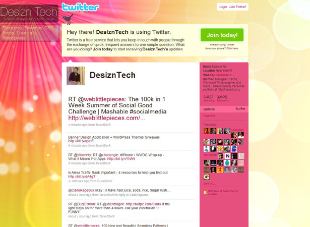 100 Creative Twitter Backgrounds Featuring Illustration Twitter Background Image