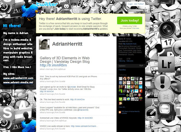 100 Creative Twitter Backgrounds Featuring Illustration Twitter Background Image