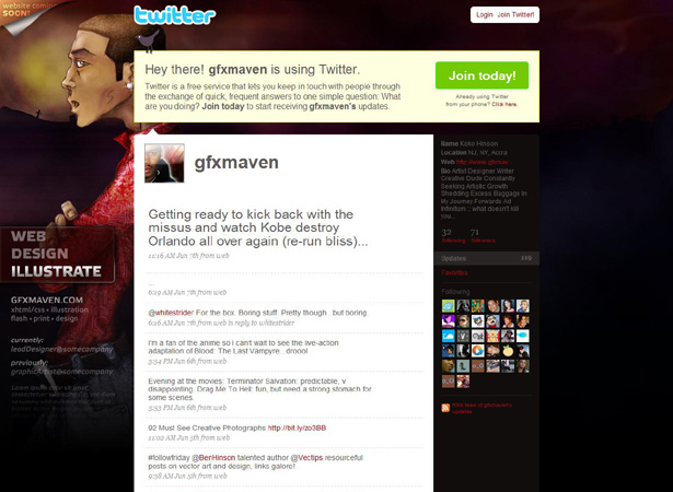 100 Creative Twitter Backgrounds Featuring Illustration Twitter Background Image