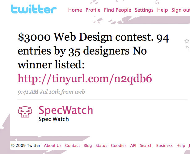Interview with SpecWatch: <br/>The Naked Truth About Design Contests 1 148