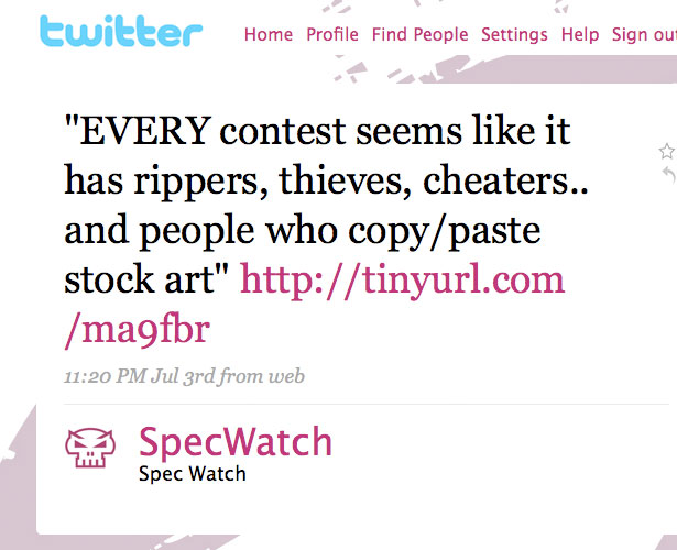 Interview with SpecWatch: <br/>The Naked Truth About Design Contests 5 115