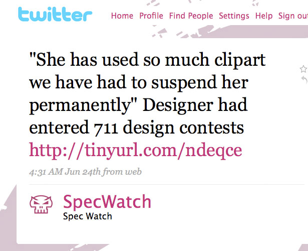Interview with SpecWatch: <br/>The Naked Truth About Design Contests 6 97