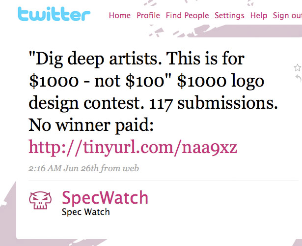 Interview with SpecWatch: <br/>The Naked Truth About Design Contests 8 99