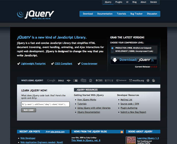 Massive Compilation of Designer Tools jQuery