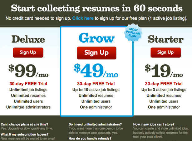 25 Inspiring Examples of Sign-Up Pages table 5