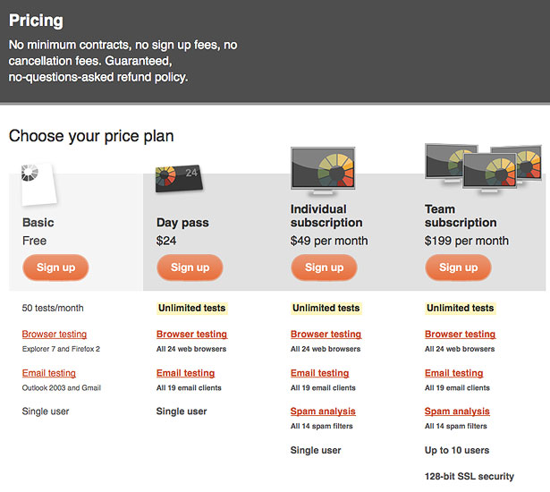 25 Inspiring Examples of Sign-Up Pages table 39