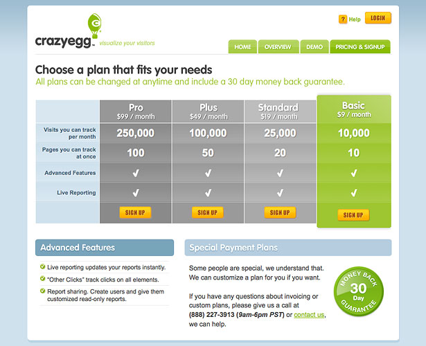 25 Inspiring Examples of Sign-Up Pages table 58