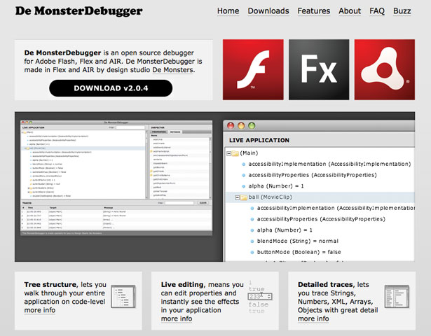 40 Great Adobe AIR Applications for Designers and Developers demonsterdebugger