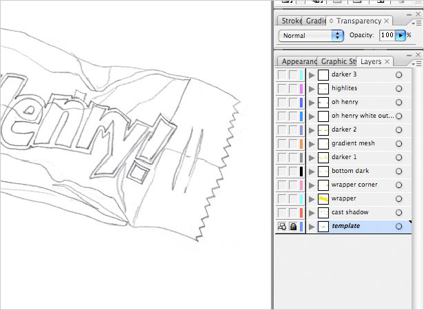 Create a Realistic Candy Bar in Illustrator order