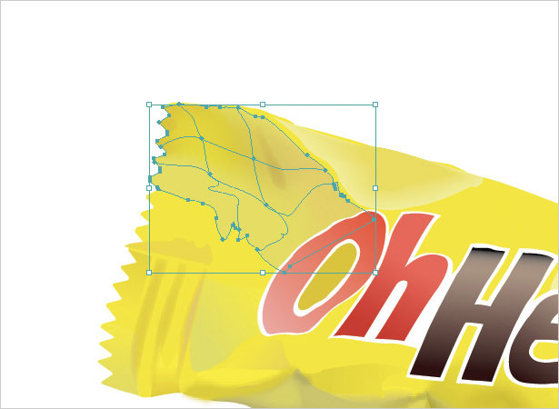 Create a Realistic Candy Bar in Illustrator mesh