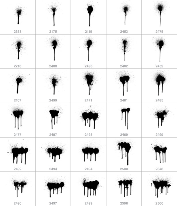 30 Drippy Sprays