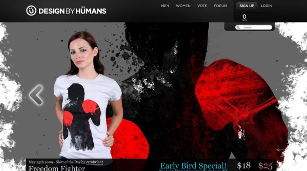 26 Examples of Online T-Shirt Shops Design by Humans