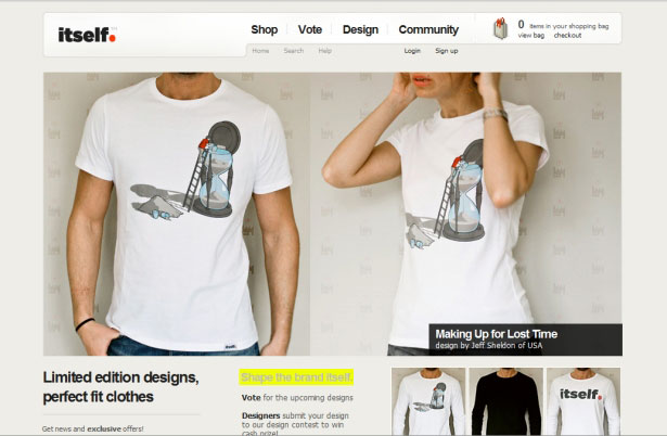 26 Examples of Online T-Shirt Shops Itself