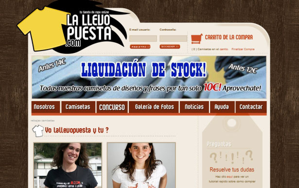 26 Examples of Online T-Shirt Shops La Llevo Puesta