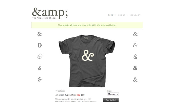 26 Examples of Online T-Shirt Shops The Ampersand Shoppe