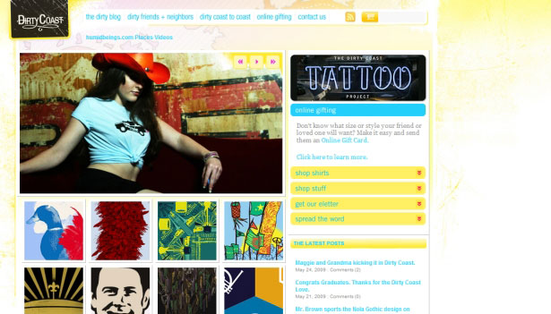 26 Examples of Online T-Shirt Shops Dirty Coast