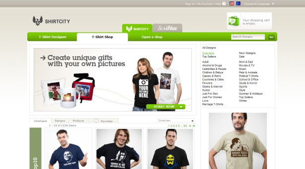 26 Examples of Online T-Shirt Shops Shirtcity