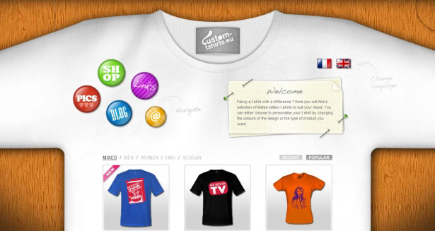 26 Examples of Online T-Shirt Shops Custom Tshirts UK