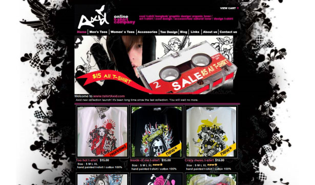 26 Examples of Online T-Shirt Shops Axid
