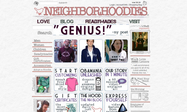 26 Examples of Online T-Shirt Shops Neighborhoodies