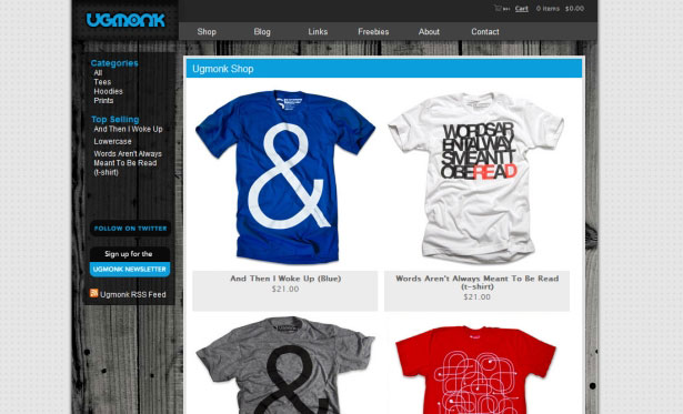26 Examples of Online T-Shirt Shops Ugmonk