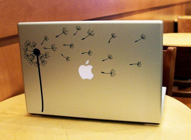 80 Creative Ways to Customize Your MacBook lewasdesigns dandelionblowi