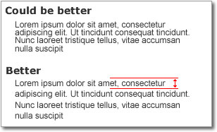 10 Tips to Create a More Usable Web example of line height