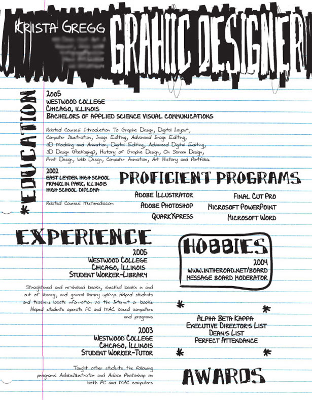 30 Artistic and Creative Résumés 12 109