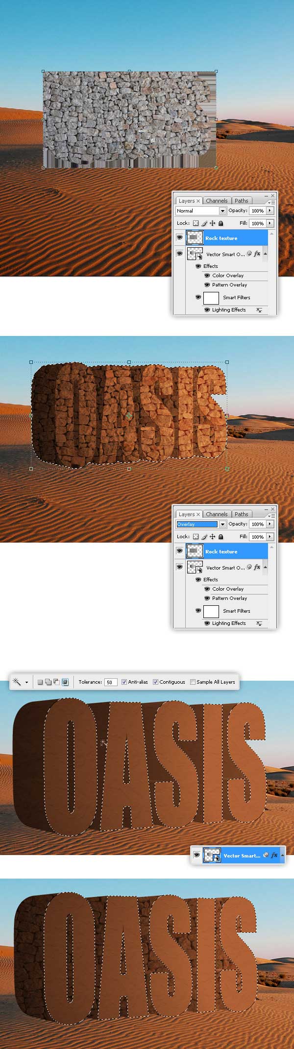 Create a 3D Text Scene Using Photoshop oasis 6