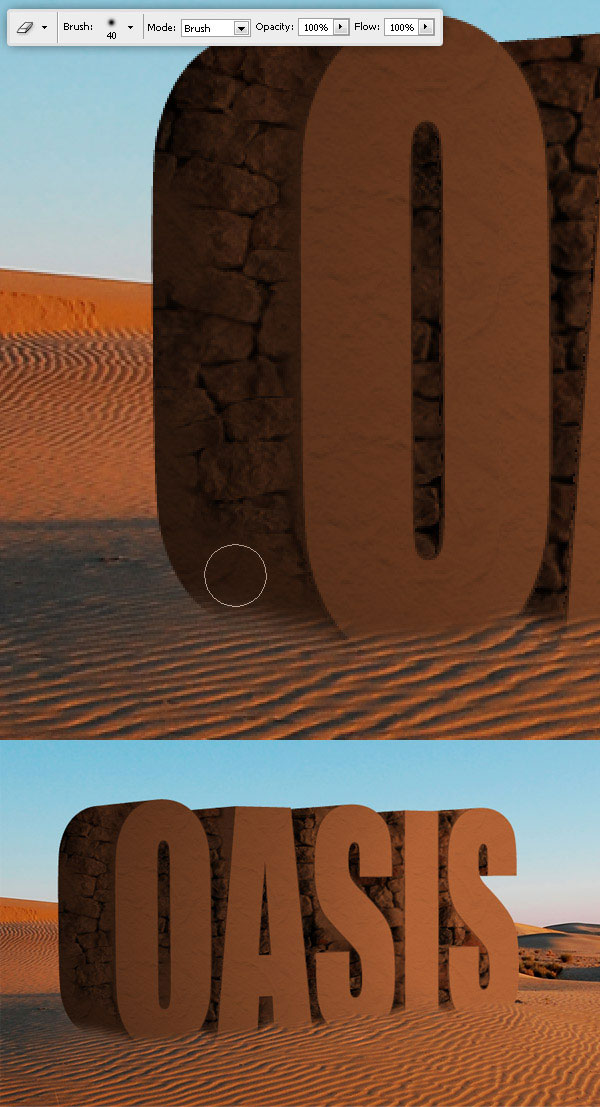 Create a 3D Text Scene Using Photoshop oasis 9