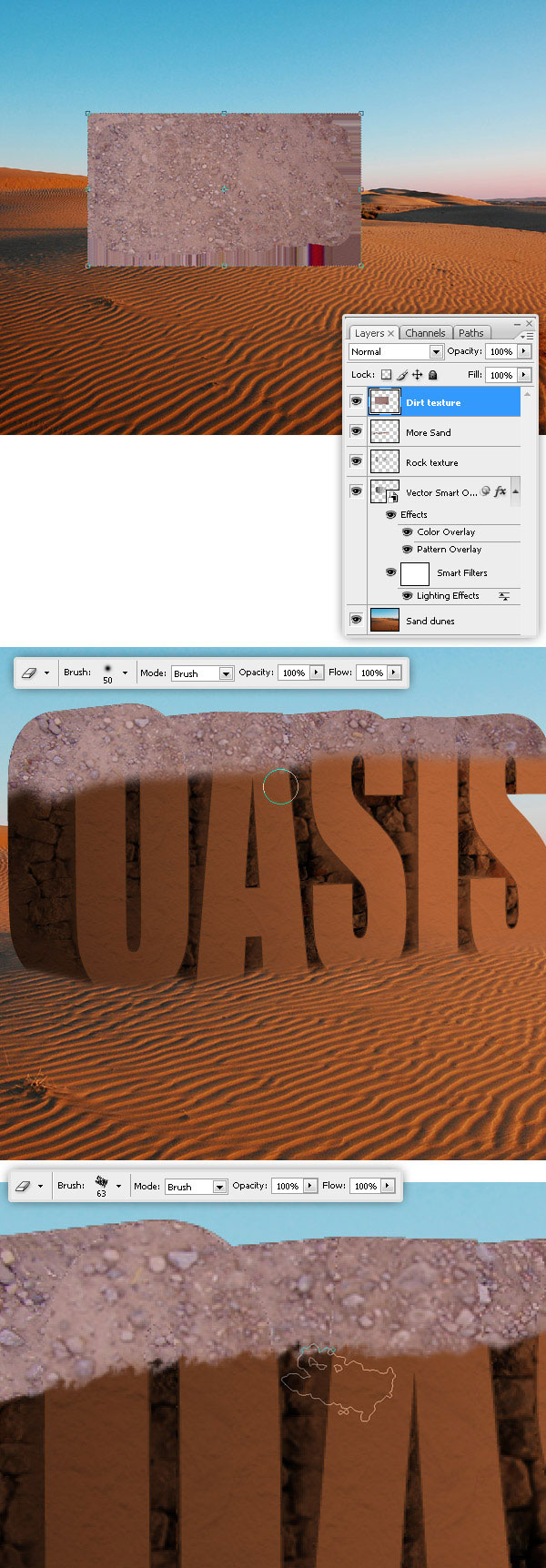 Create a 3D Text Scene Using Photoshop oasis 11