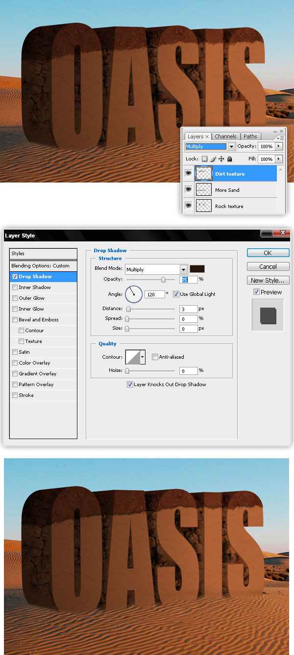 Create a 3D Text Scene Using Photoshop oasis 12