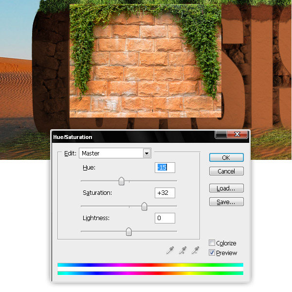 Create a 3D Text Scene Using Photoshop oasis 21
