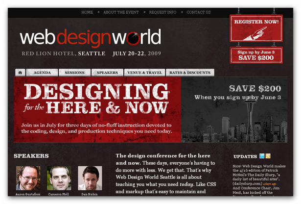 Worldwide Conferences for Web Designers dkmb86g 285c3t58vhm b
